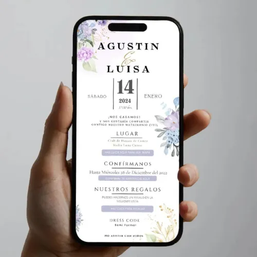 Invitación Digital Agustin & Luisa | Parte M